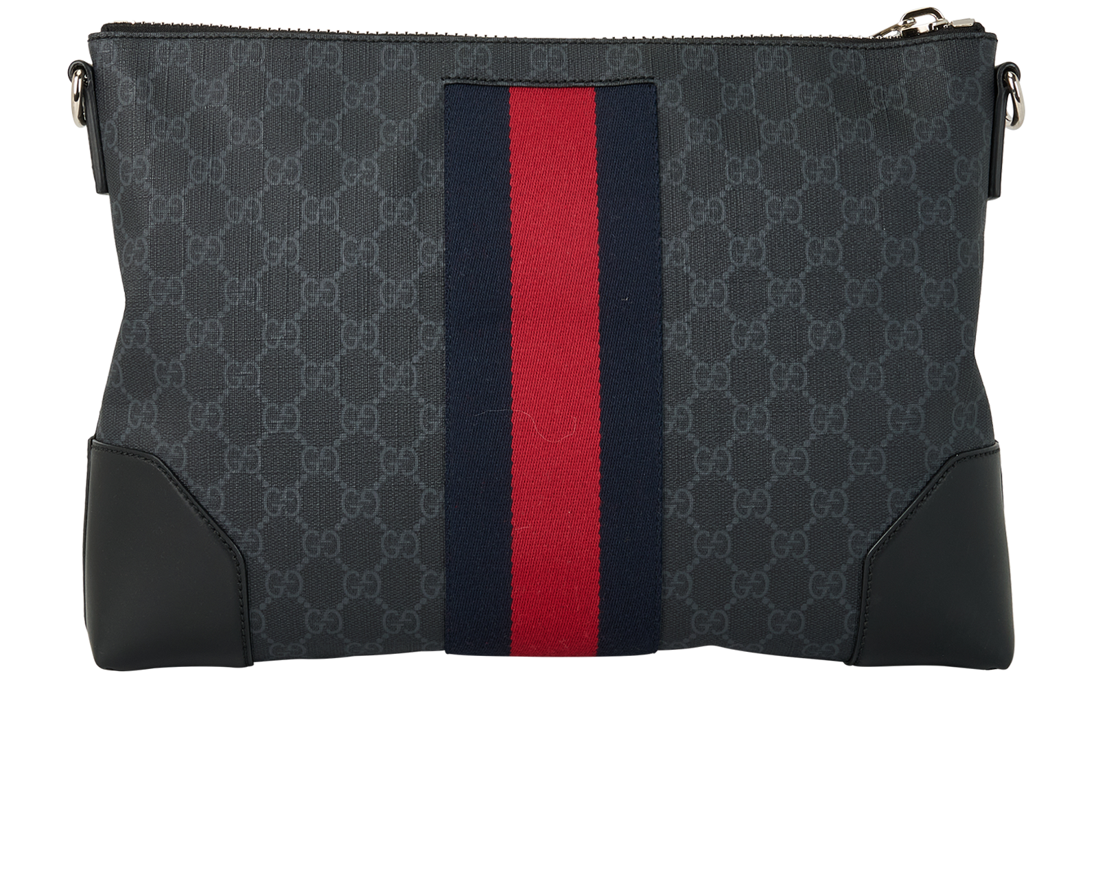 Messenger, &pound;610, Handbags, Black, Canvas, Back view